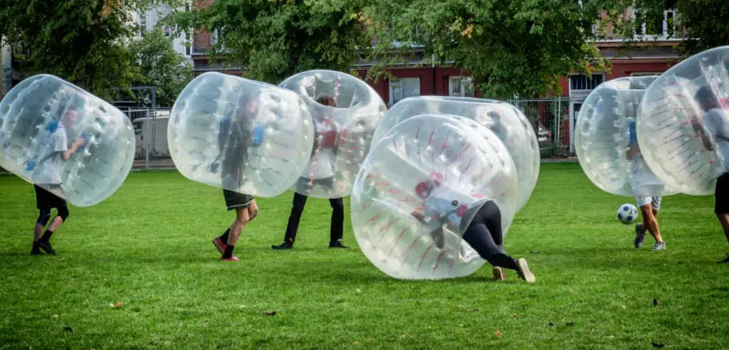 Bubble Soccer Pearlball in Leipzig spielen